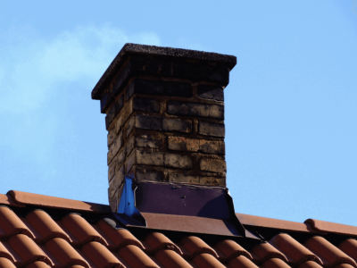 Damaged chimney bricks